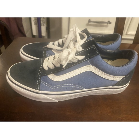 Vans Old Skool navy blue/white canvas size 6.5 women NWT - Picture 3 of 7
